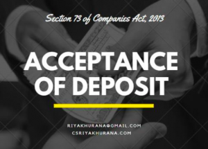 Acceptance of deposit from Members -In the case of Private Limited Company